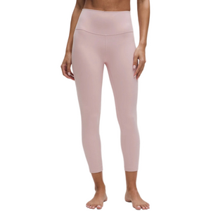 Lululemon Align Cropped Light Dusty Pale Pink High Rise Leggings Yoga Athleisure